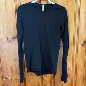 lululemon athletica Black Long Sleeve Top - Size 8